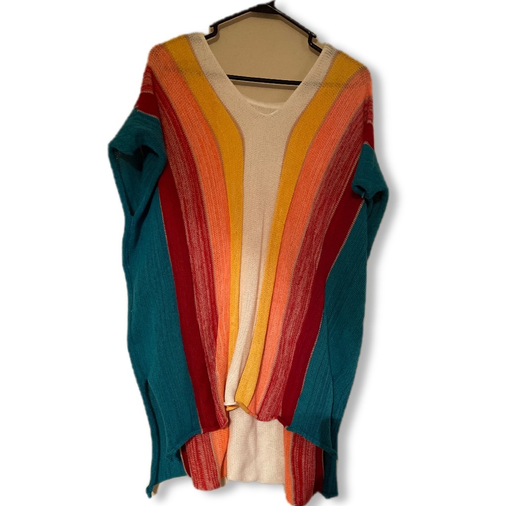 Poncho style sweater